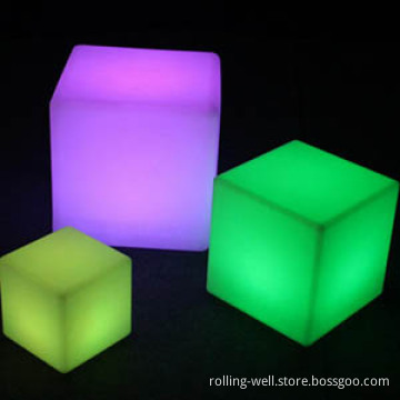 Garden Outdoor Decoration Glowing LED Cube/Square/Cubic